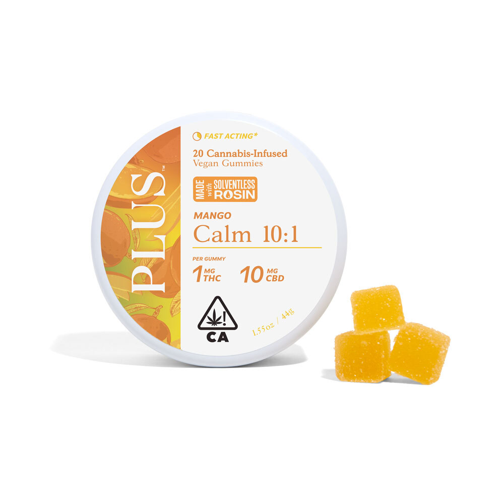 PLUS - Mango CALM 10:1 Gummies