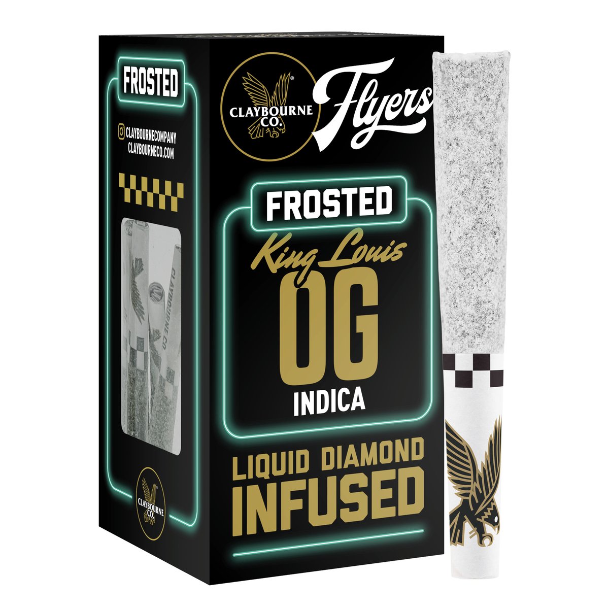 Claybourne Co. - King Louis OG Infused Frosted Flyers 5-Pack - 2.5g