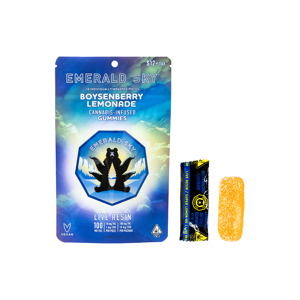 Emerald Sky - Boysenberry Lemonade Live Resin Gummies