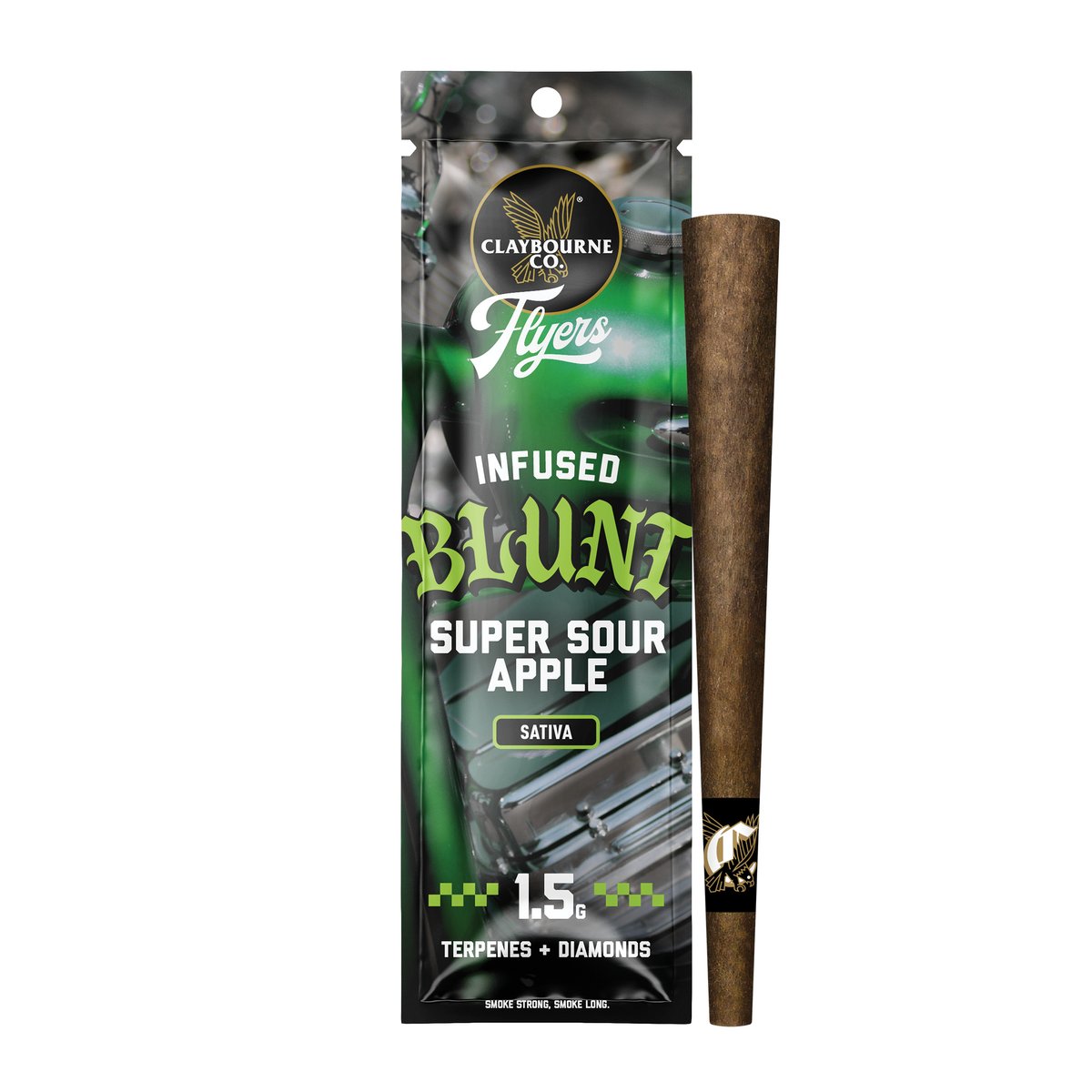 Claybourne Co. - Super Sour Apple Infused Blunt - 1.5g