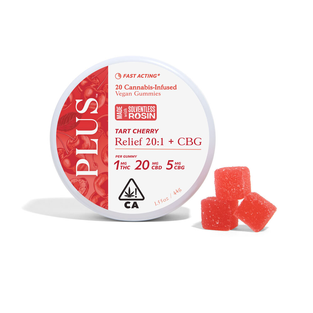 PLUS - Tart Cherry Relief 20:5:1 Gummies