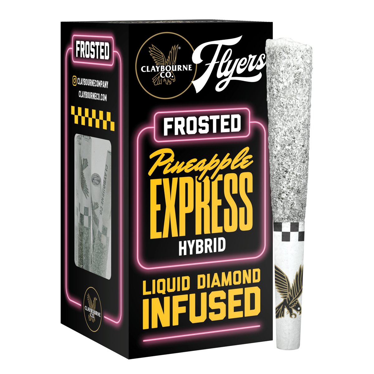 Claybourne Co. - Pineapple Express Infused Frosted Flyers 5-pack 2.5g