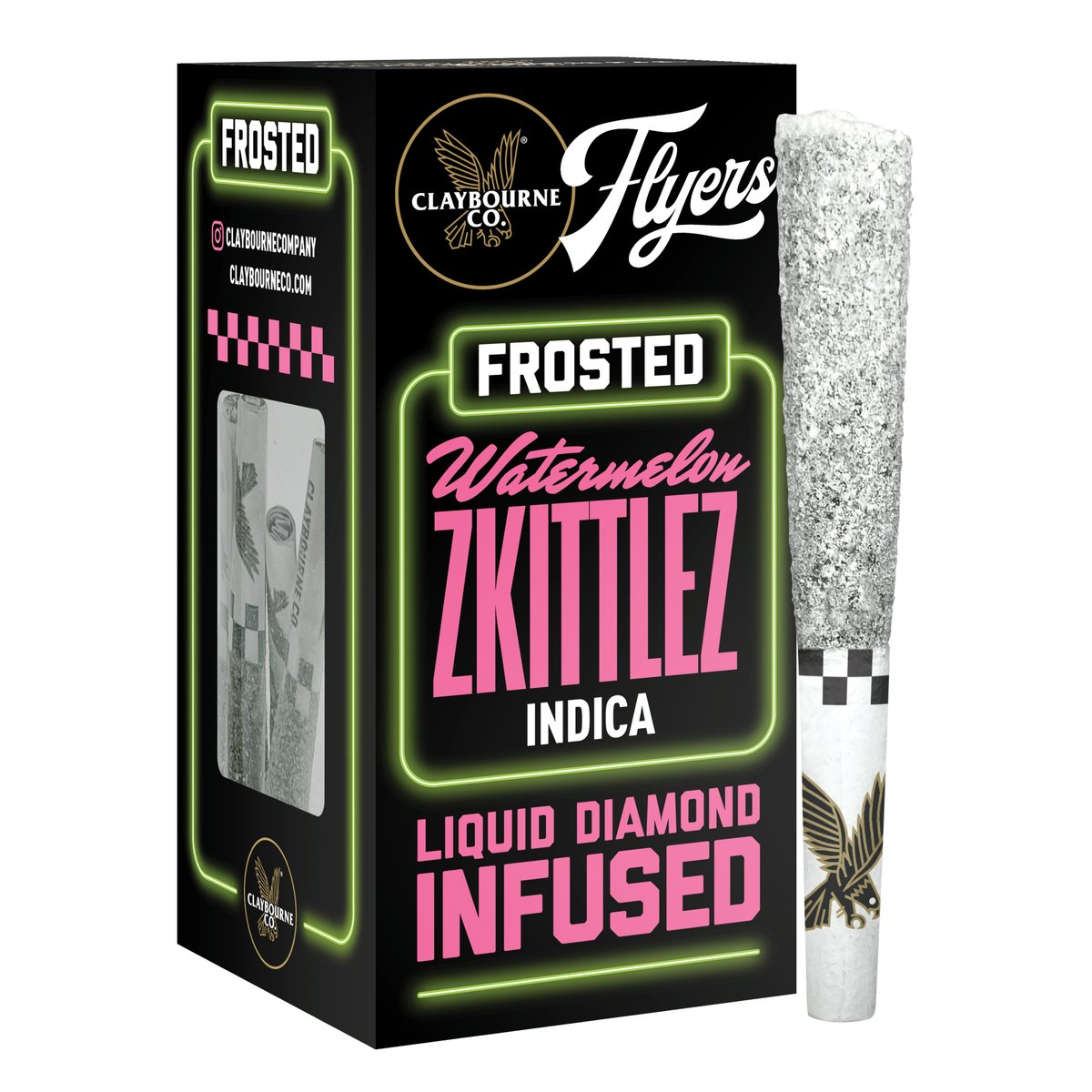Claybourne Co. - Watermelon Z Infused Frosted Flyers 5-pack - 2.5g