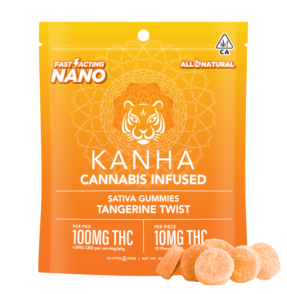 Kanha - Tangerine Twist Nano Gummies