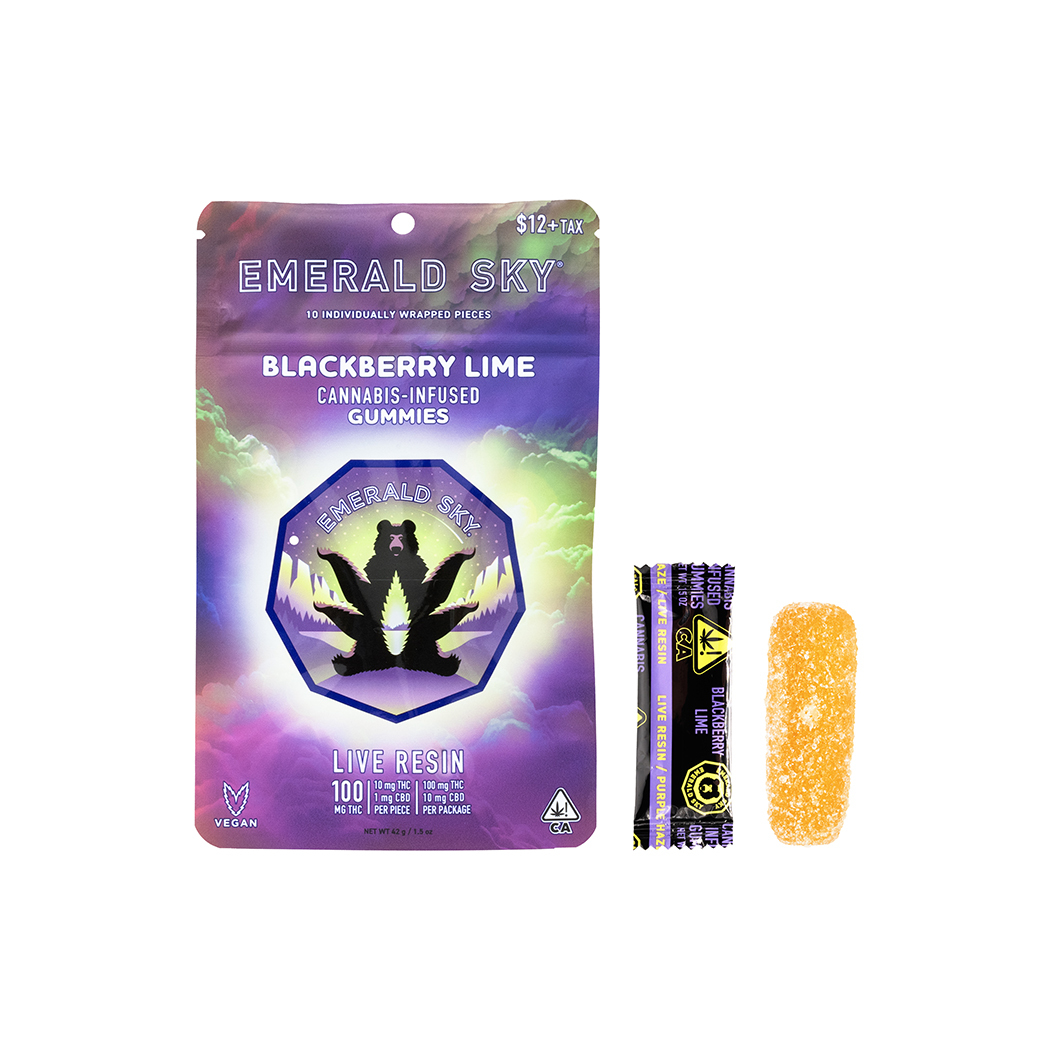 Emerald Sky - Blackberry Lime Live Resin Gummies