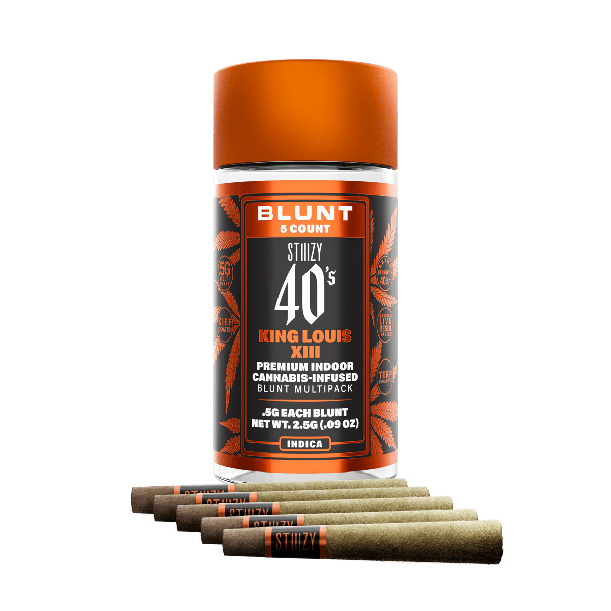 STIIIZY - King Louis XIII Infused Blunt 5-Pack - 2.5g