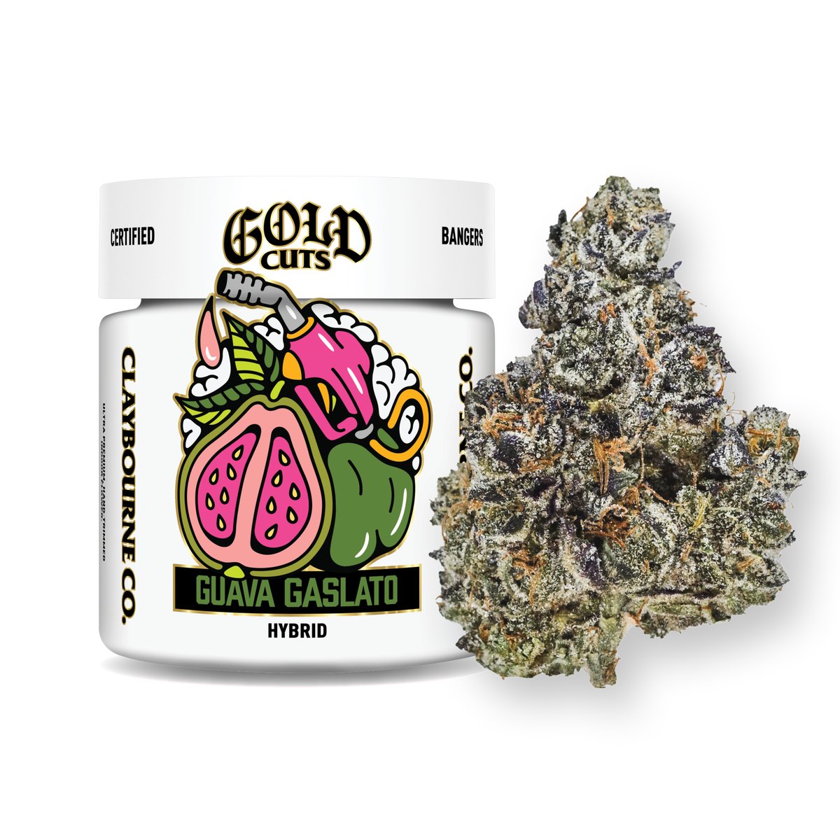 Claybourne Co. - Gold Cuts: Guava Gaslato - 3.5g