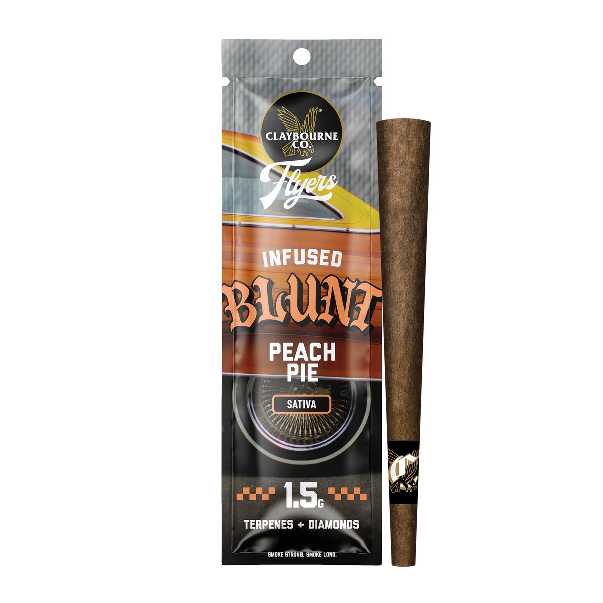 Claybourne Co. - Peach Pie Infused Blunt - 1.5g