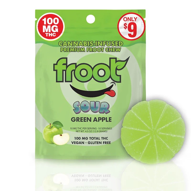 Froot - Sour Green Apple Gummy Single - 100mg