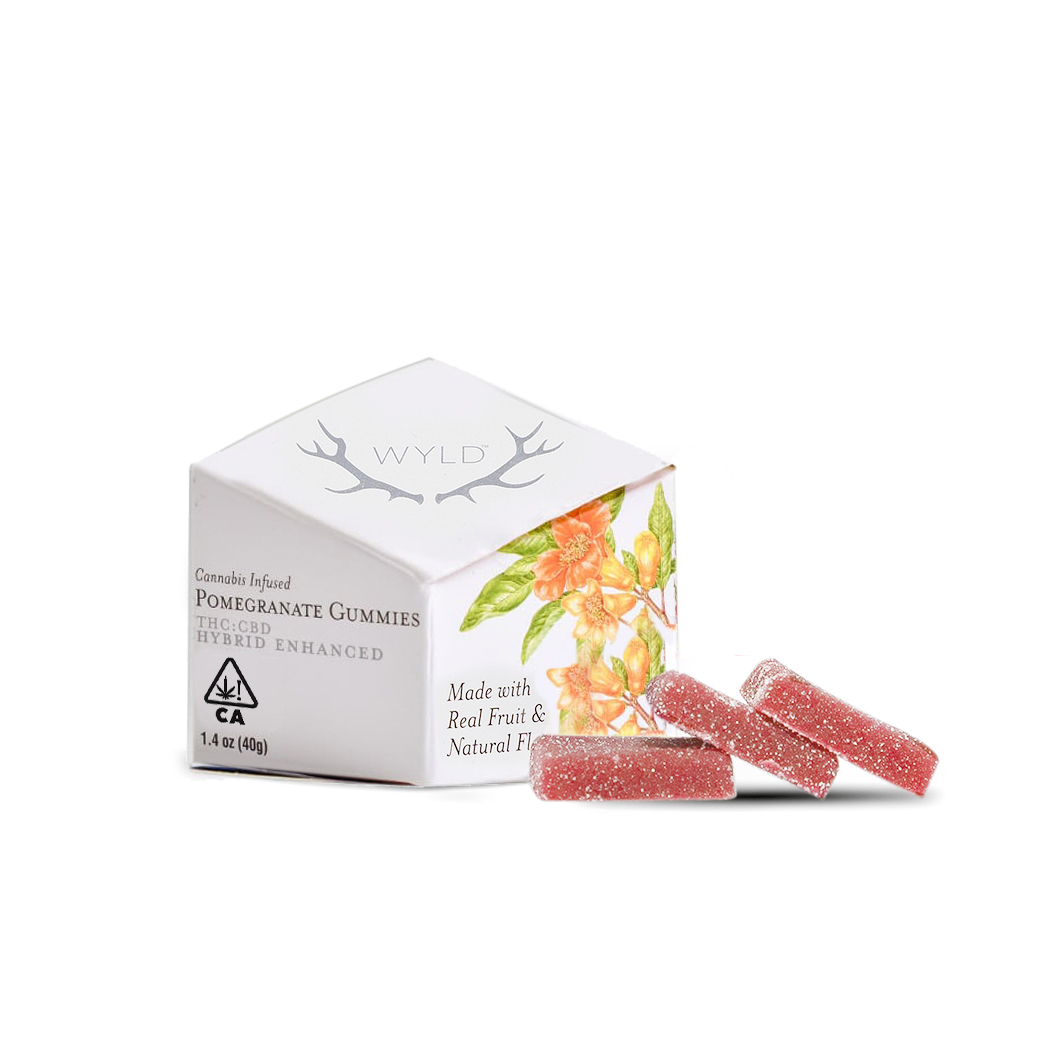 WYLD - Pomegranate 1:1 THC:CBD Gummies