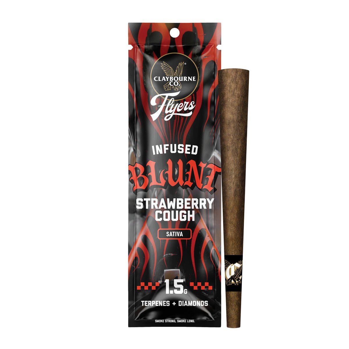 Claybourne Co. - Strawberry Cough Infused Blunt - 1.5g