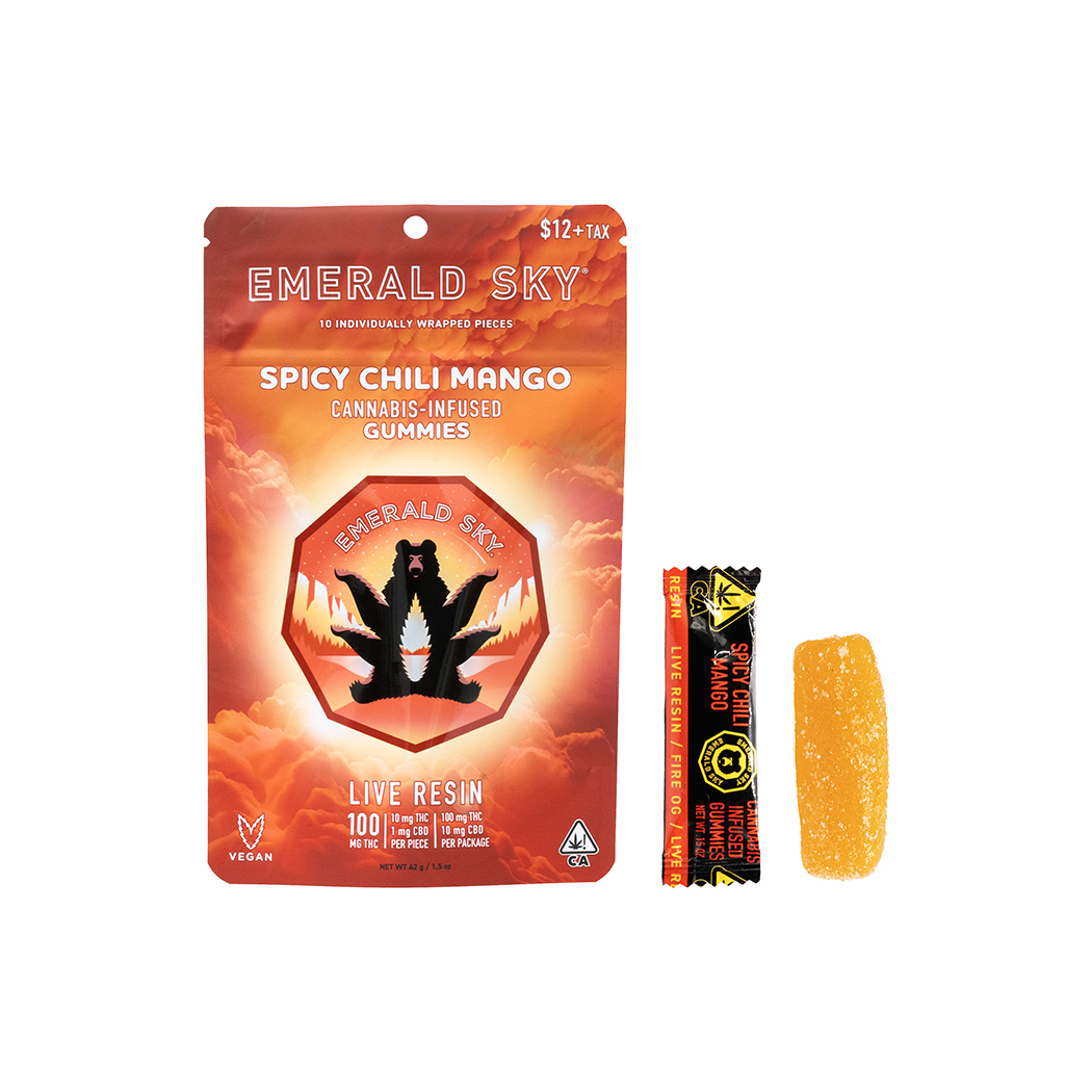 Emerald Sky - Spicy Chili Mango Live Resin Gummies
