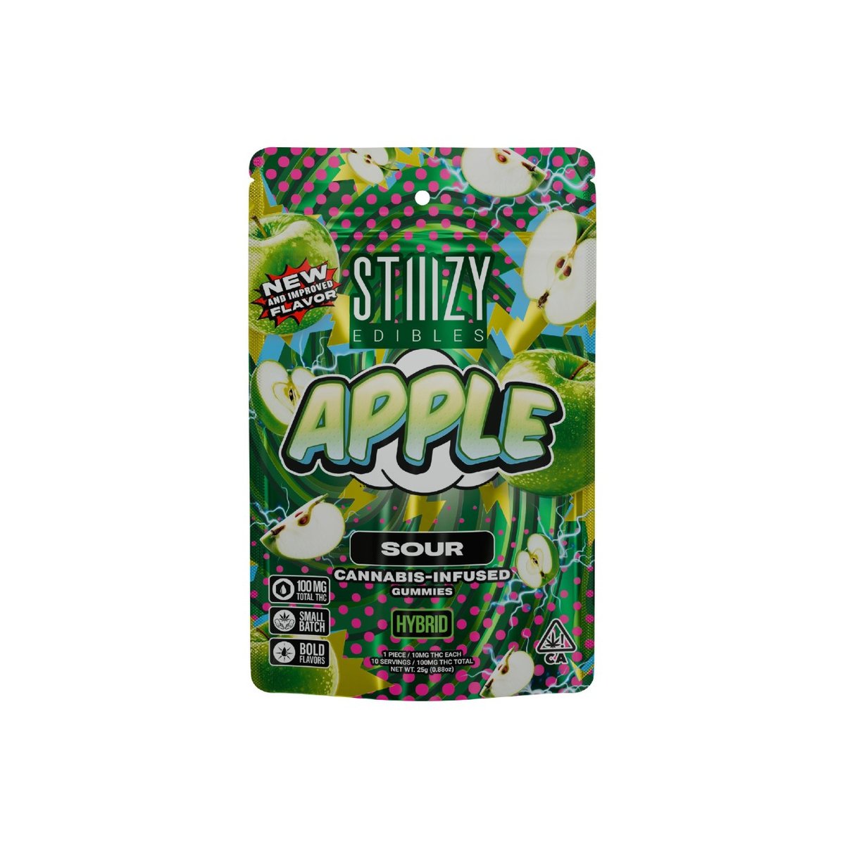 STIIIZY - Sour Apple-Live Resin Gummies