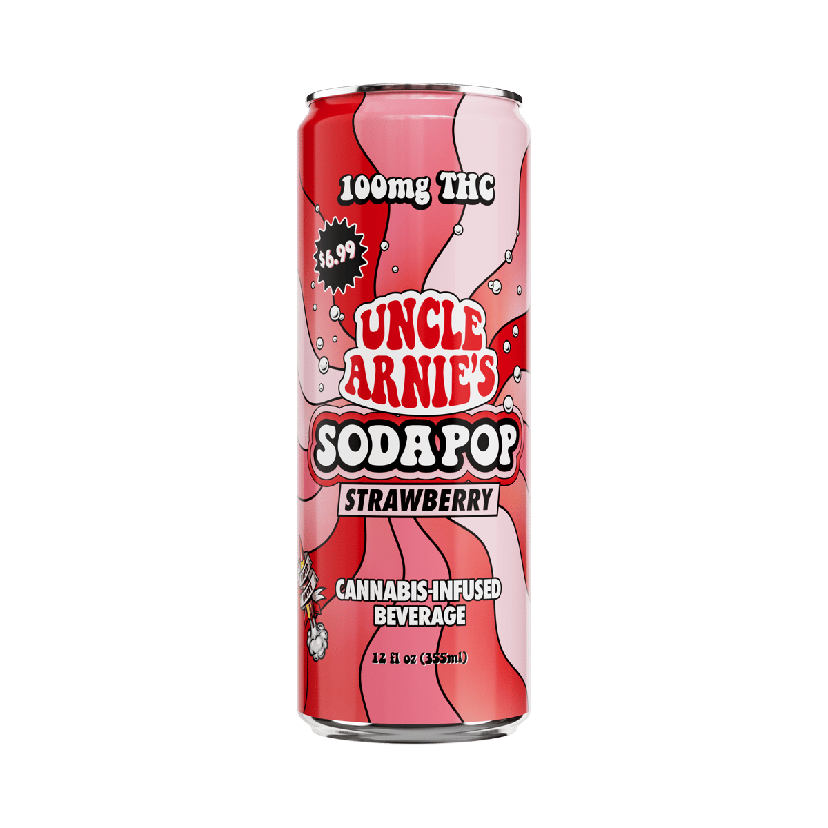 Uncle Arnie's - Strawberry Soda 12oz - 100mg