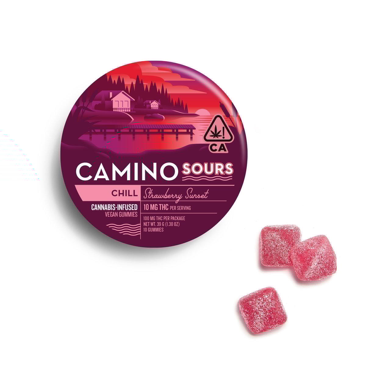 Camino - Strawberry Sunset Sour Gummies