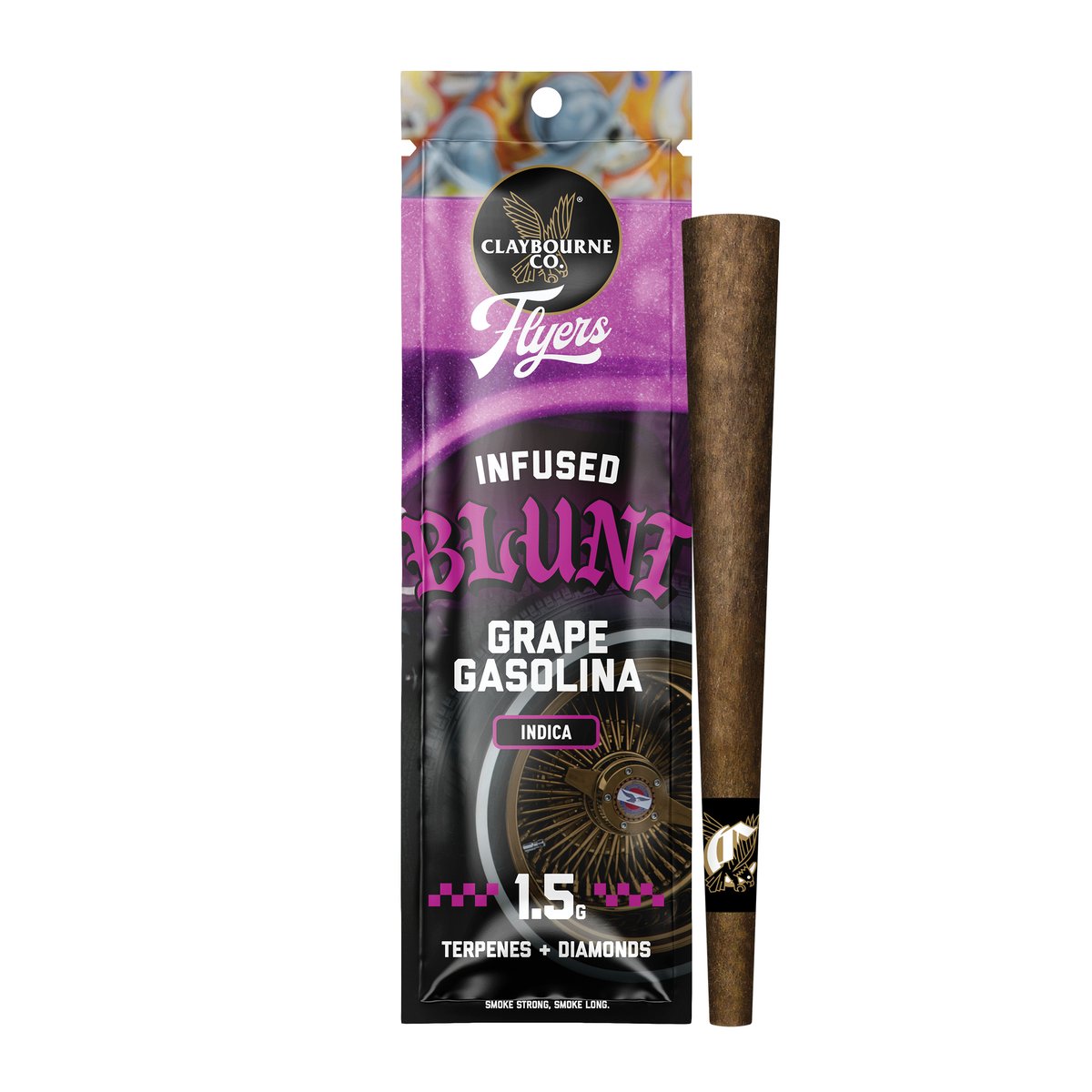 Claybourne Co. - Grape Gasolina Infused Blunt - 1.5g