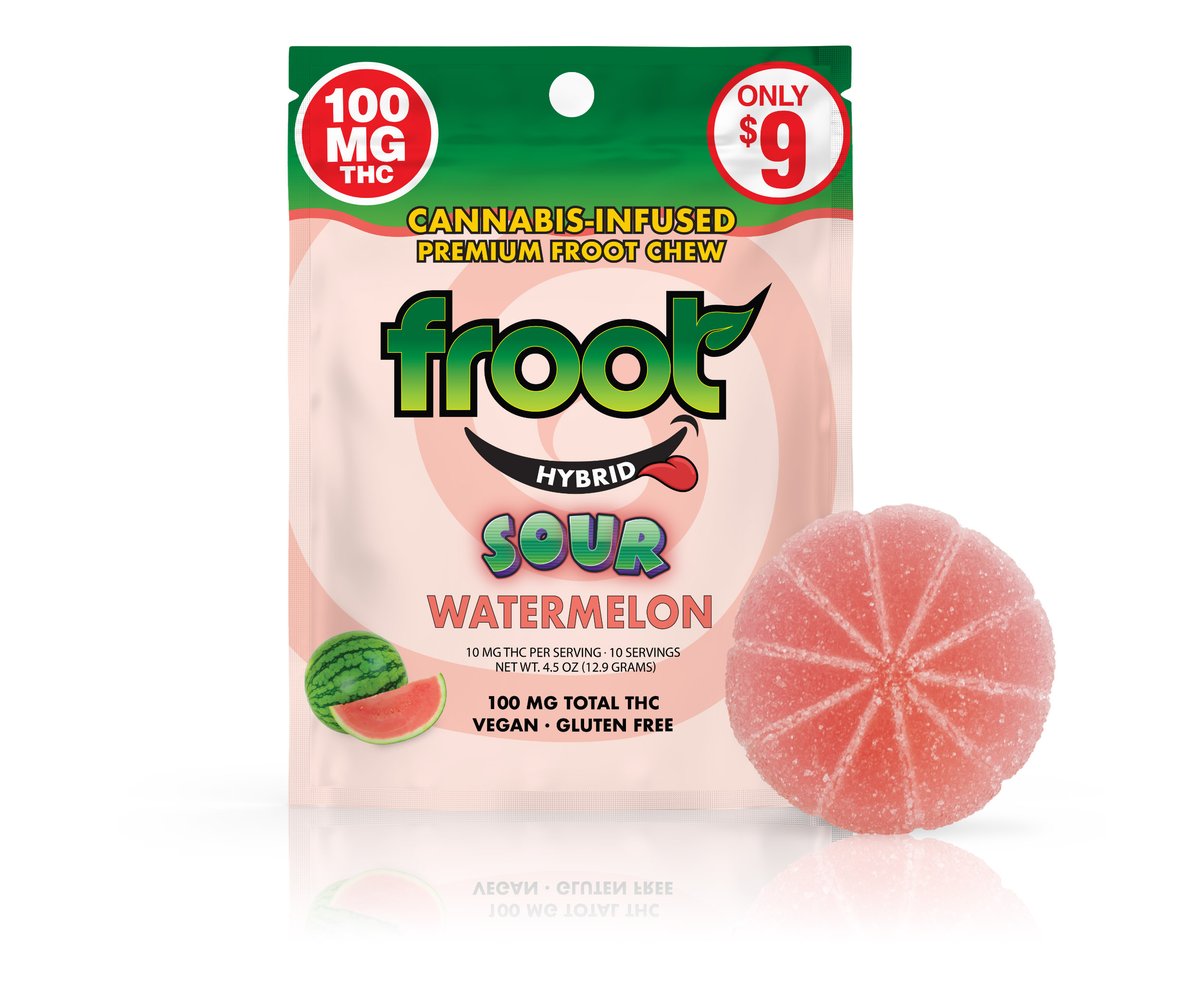 Froot - Sour Watermelon Gummy Single - 100mg