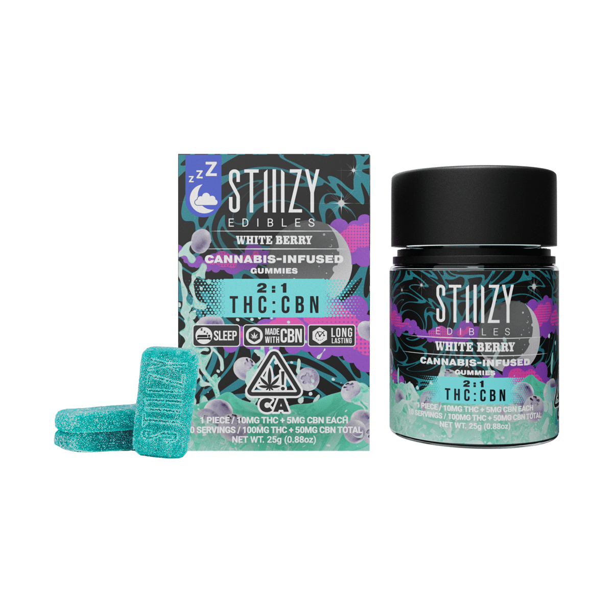 STIIIZY - White Berry 2:1 Gummies