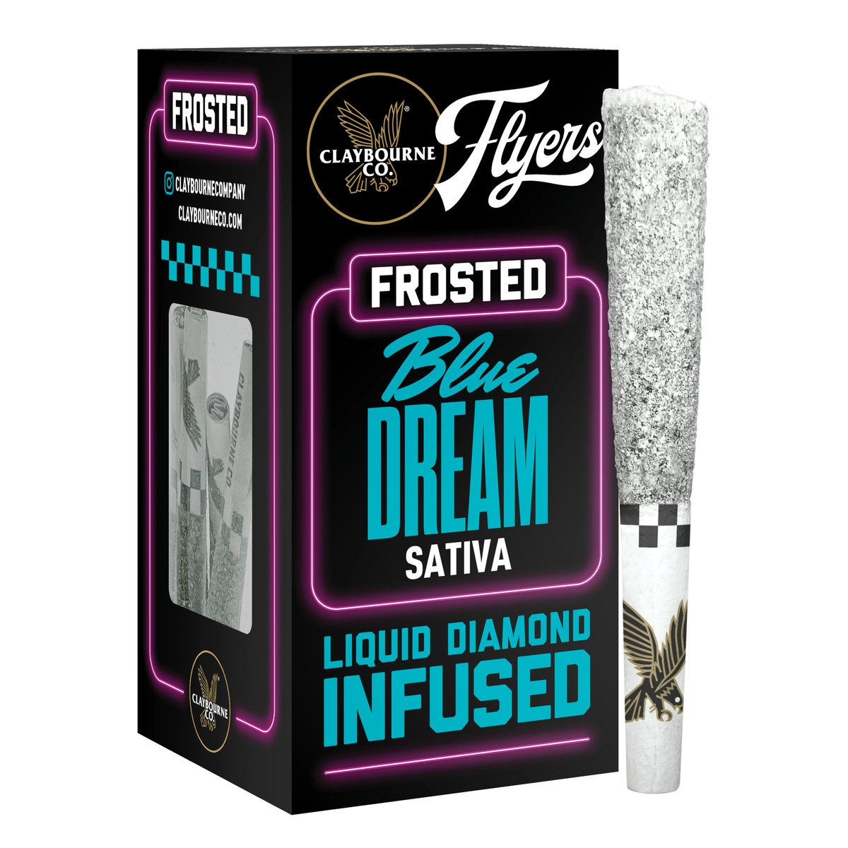 Claybourne Co. - Blue Dream Infused Frosted Flyers 5-pack 2.5g