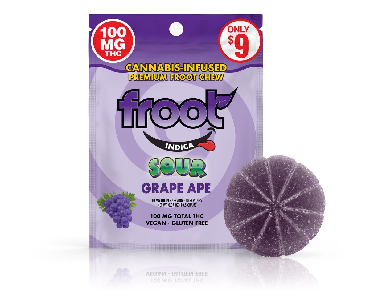 Froot - Sour Grape Gummy Single - 100mg
