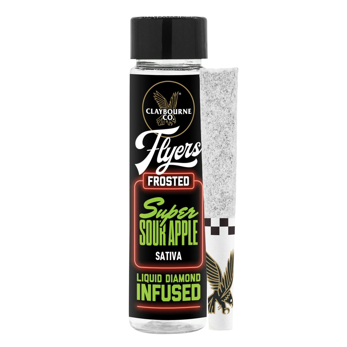 Claybourne Co. - Super Sour Apple Infused Frosted Flyer 5-Pack - 2.5g