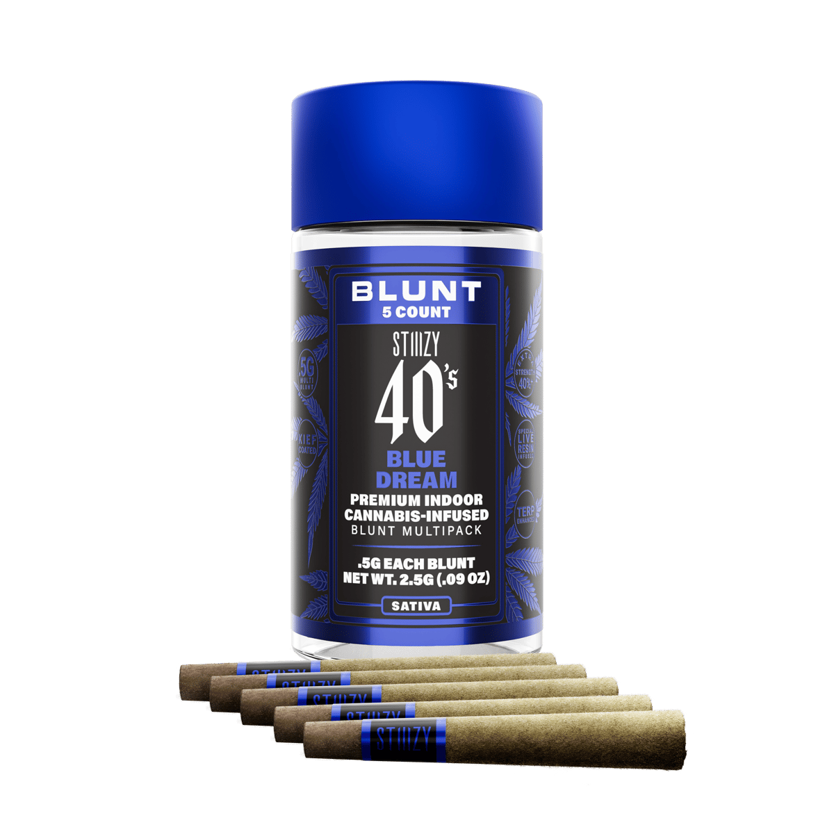 STIIIZY - Blue Dream Infused Blunt 5-Pack - 2.5g