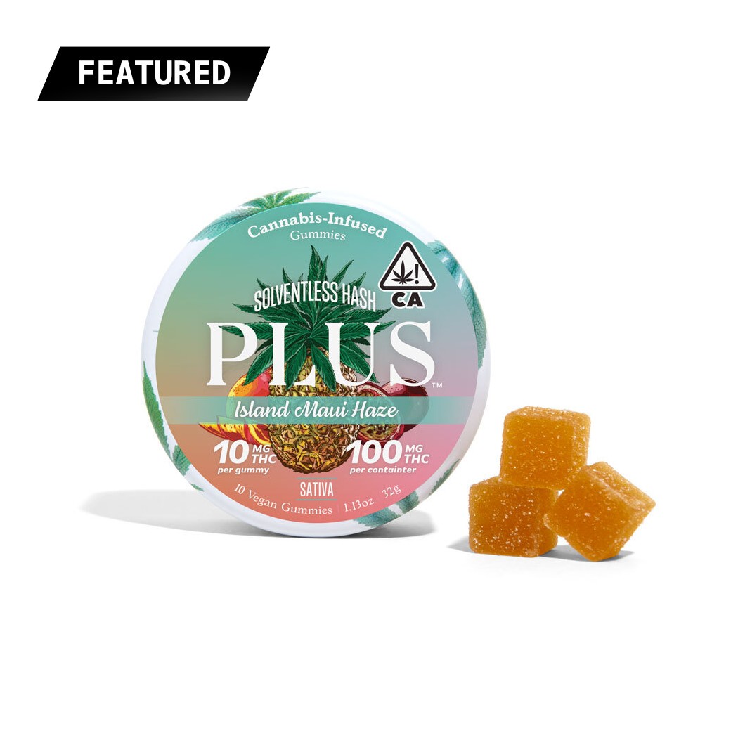 PLUS - Island Maui Haze Solventless Gummies