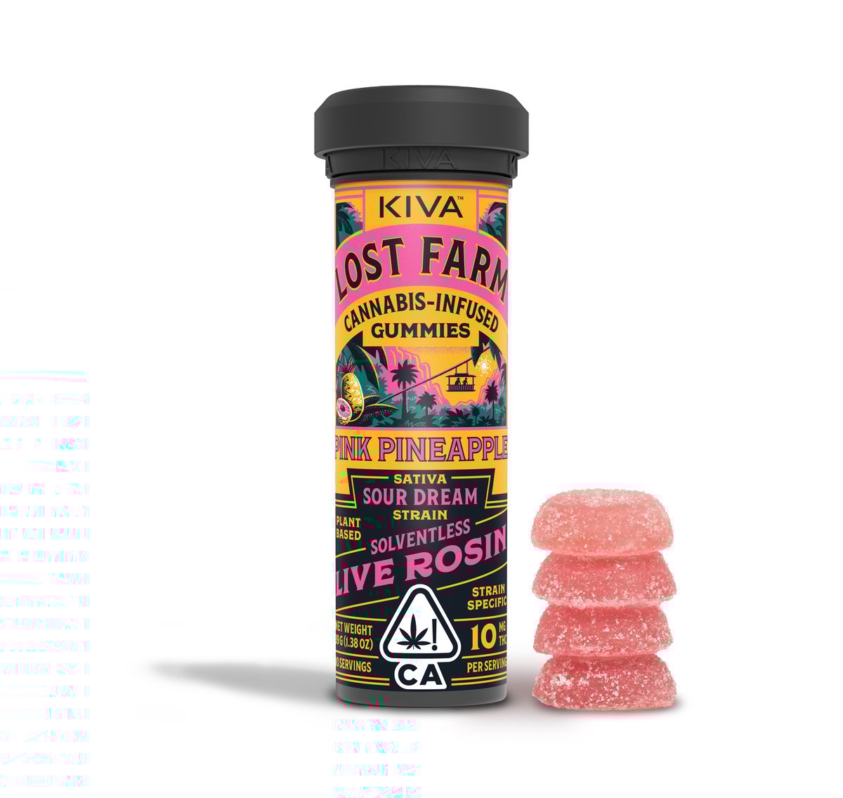 Lost Farm - Pink Pineapple x Sour Dream Rosin Gummies - 100mg