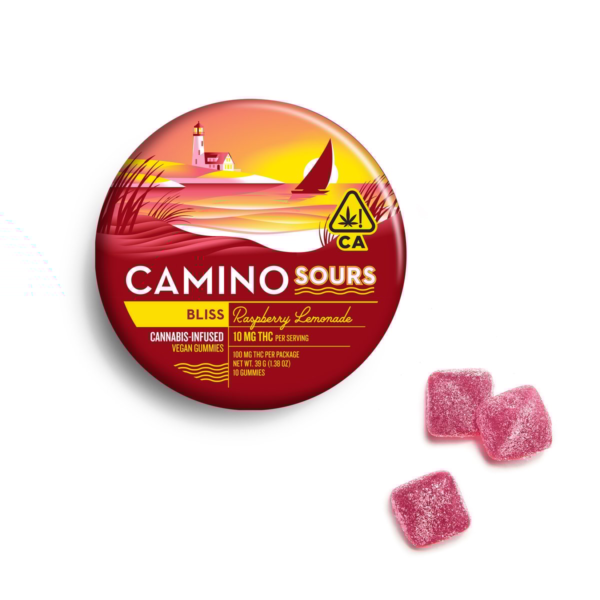 Camino - Raspberry Lemonade Bliss Sour Gummies