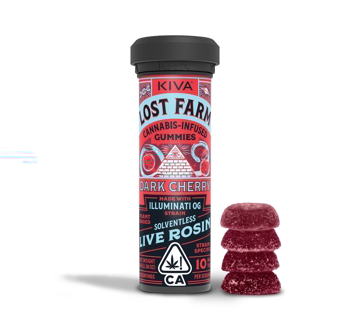 Lost Farm - Dark Cherry Illuminati OG Live Rosin Gummies