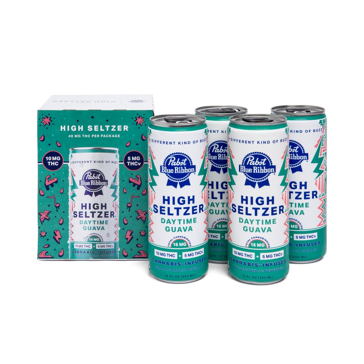 Pabst Labs - Daytime Guava High Seltzer - 4-pack