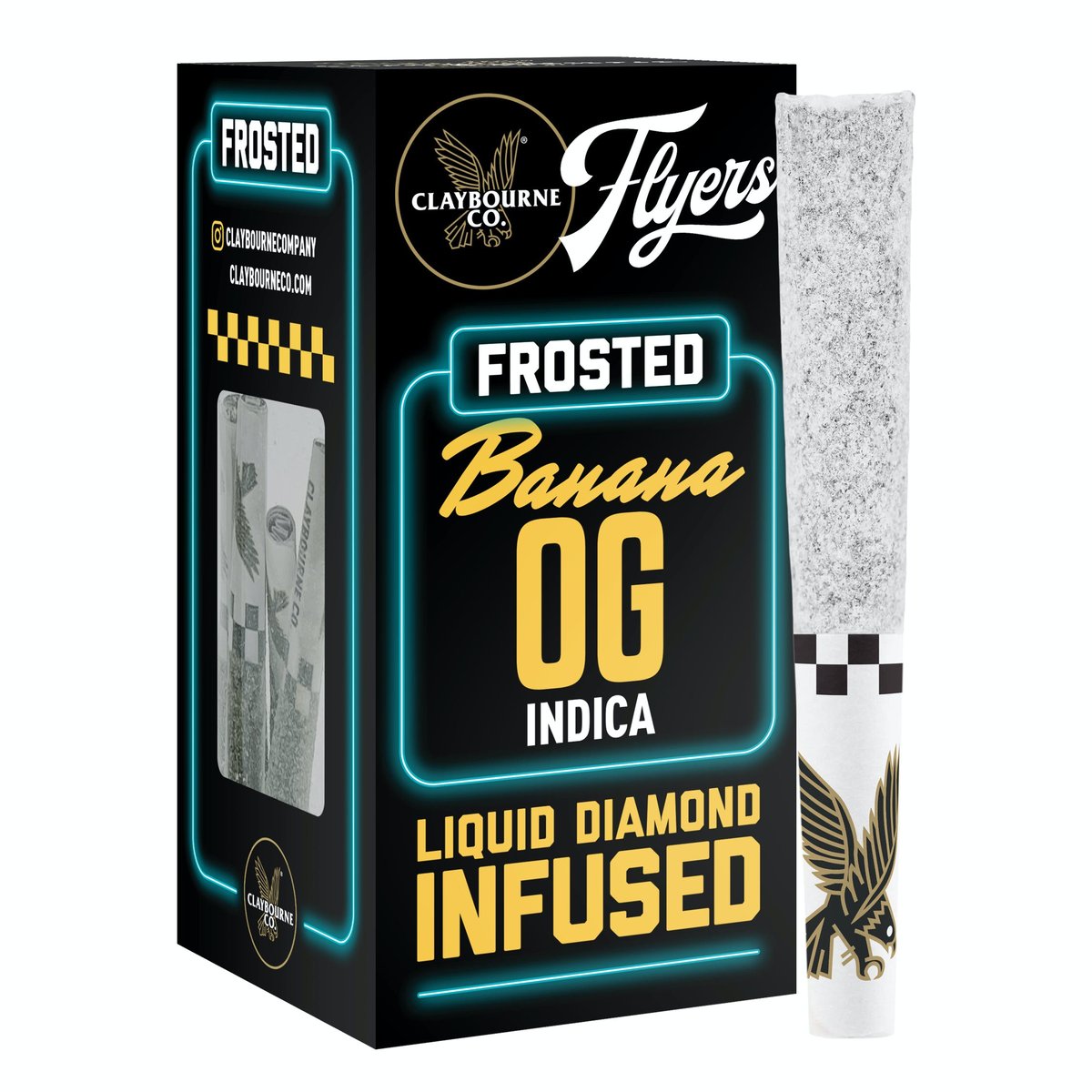 Claybourne Co. - Banana OG Infused Frosted Flyers 5-Pack - 2.5g