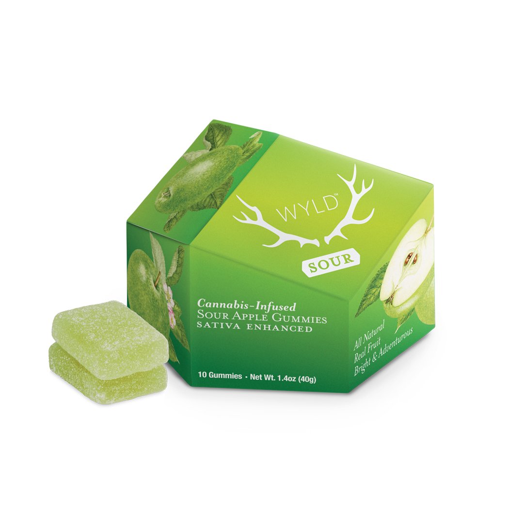 WYLD - Sour Apple Gummies