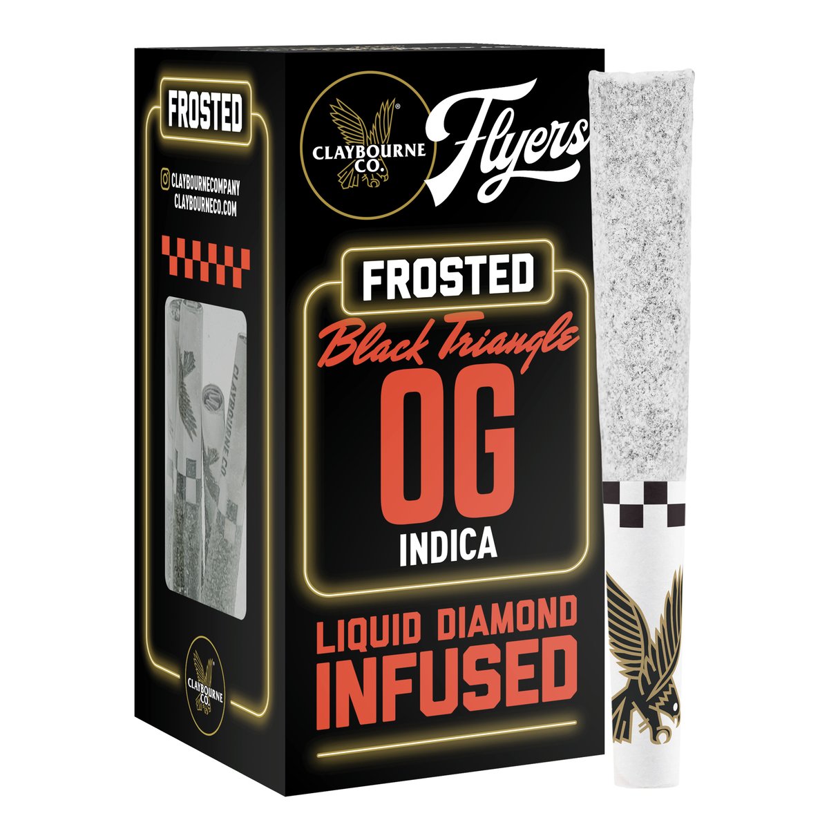 Claybourne Co. - Black Triangle OG Infused Frosted Flyers 5-Pack - 2.5g