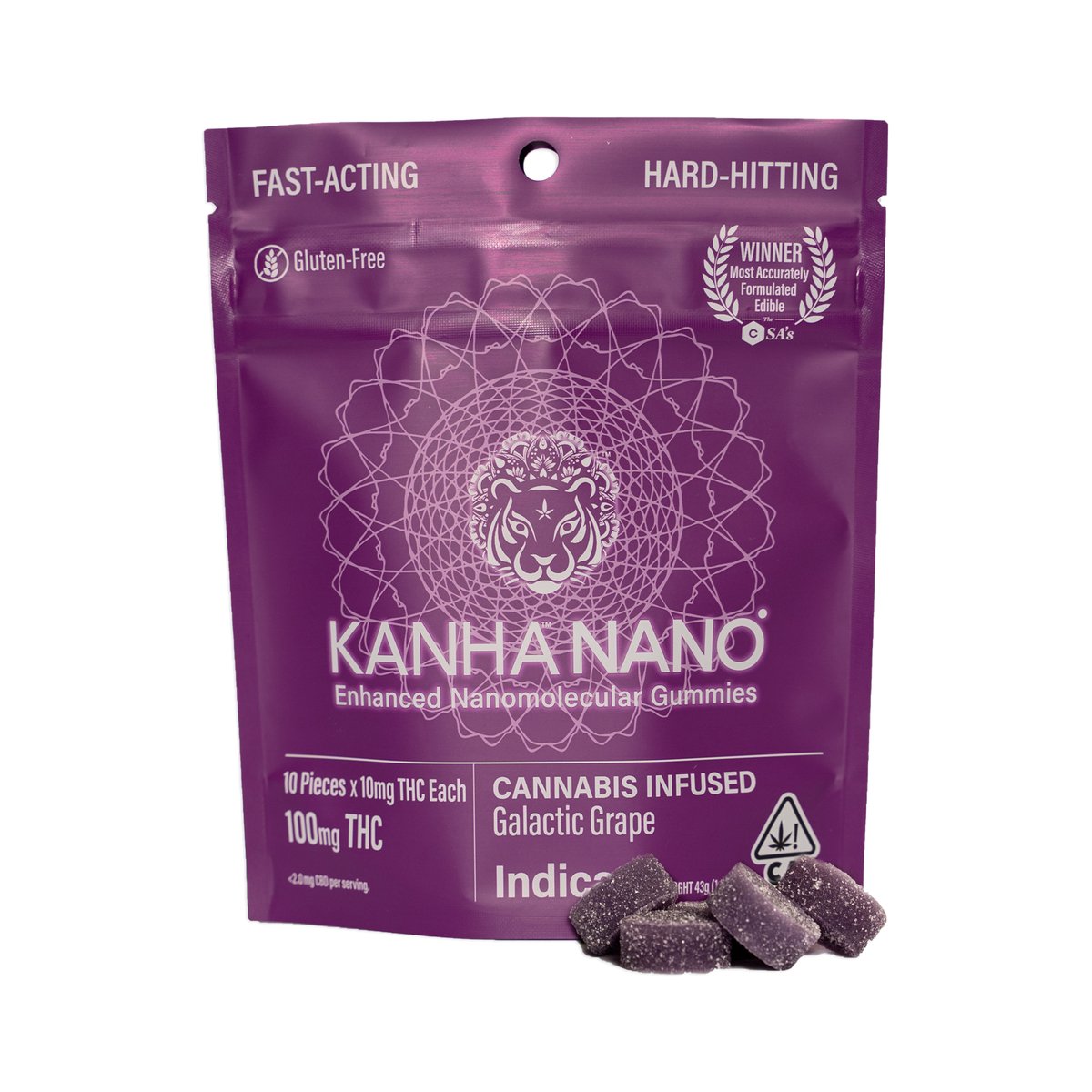 Kanha - Galactic Grape Nano Gummies