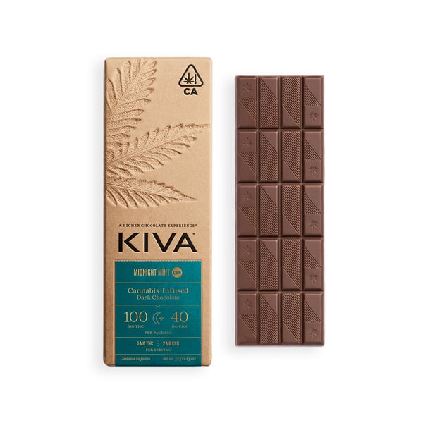 Kiva Confections - Midnight Mint CBN Chocolate Bar