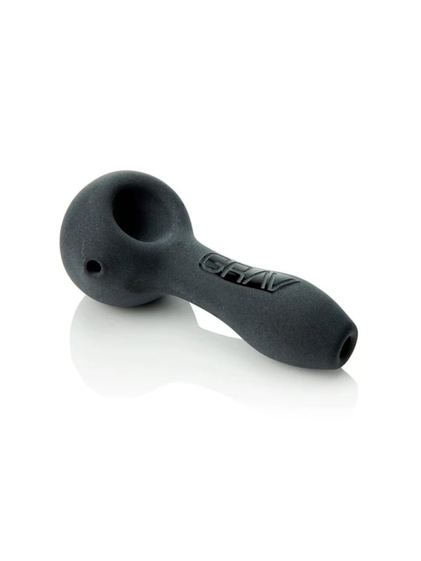 GRAV Accessories - Sandblasted Spoon Pipe Black